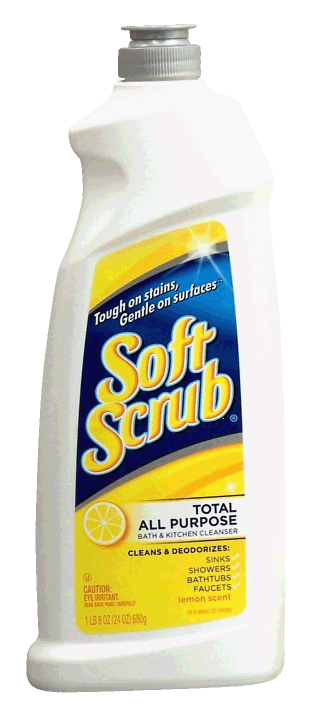 Soft Scrub  total all purpose bath & kitchen cleanser, lemon scent Full-Size Picture